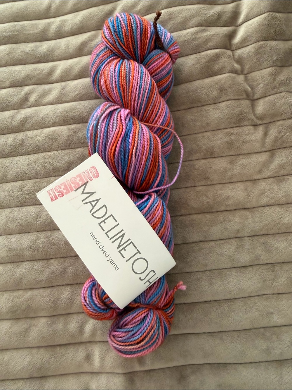 Madeline Tosh Multicolor Yarn - Pink/Blue/Orange